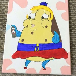 2/$30 Spongebob Ms.Puff cootie spray painting